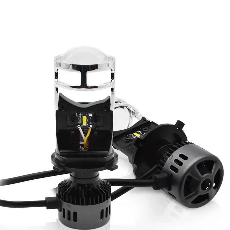 

Safego H4 led Hi-Lo Car LED Headlight Bulbs with Lens 56W 2000/2800LM 6000K Auto Headlamp Led Car Lights 2019 NEW Product