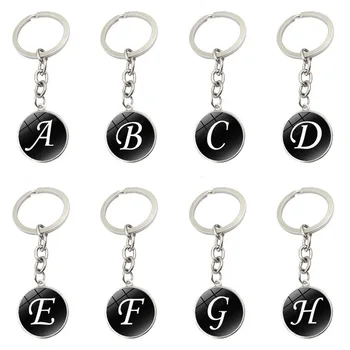 

Alphabet Key Chain Ring 26 English Initial Letters name Keychains Car Wallet Handbags Accessories for Girls Women Men