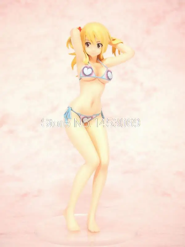 

Anime Catoon Fairy Tail Lucy in Swimsuit bikini PVC Action Figure Sexy Girl Collection Model Toy