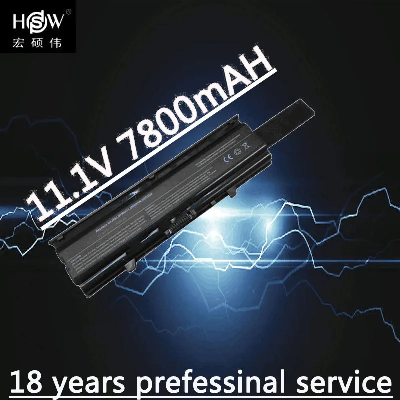 

7800MAH NEW 9CELL Laptop battery TKV2V W4FYY X3X3X 0M4RNN FMHC10 for dell Inspiron 14V 14VR M4010 N4020 N4030 N4030D akku