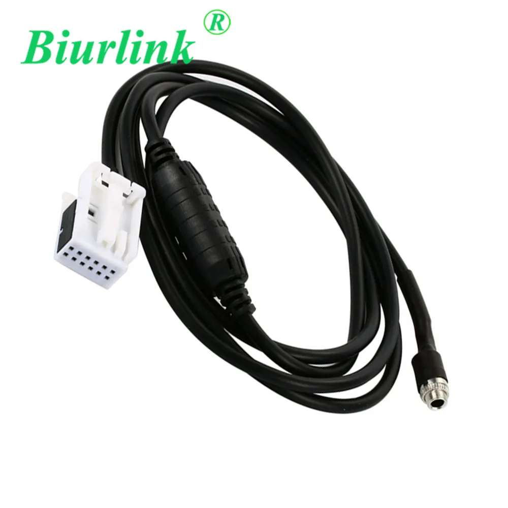 Biurlink 12Pin cd-чейнджер штекер 3,5 мм разъем AUX входной кабель адаптер для BMW E60 E61 E62 E63 E64