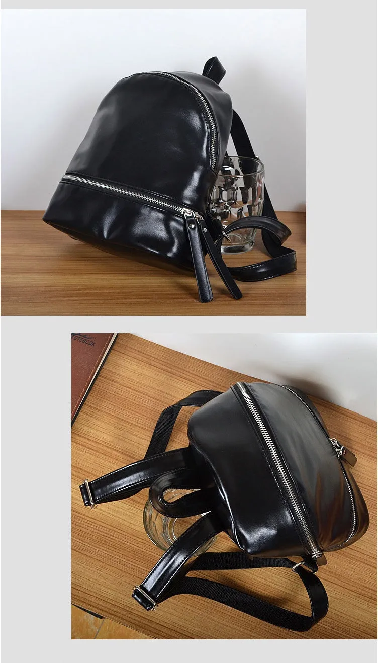 NIGEDU brand Women Backpack vintaeg High quality soft PU leather School Bag for girls Rucksack small Female Travel Backpacks (13)
