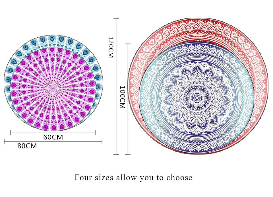 Miracille богемный стиль Мандала узор Круглый ковер нескользящий коврик для ванной мягкий пушистый коралловый бархат области ковер для декора гостиной