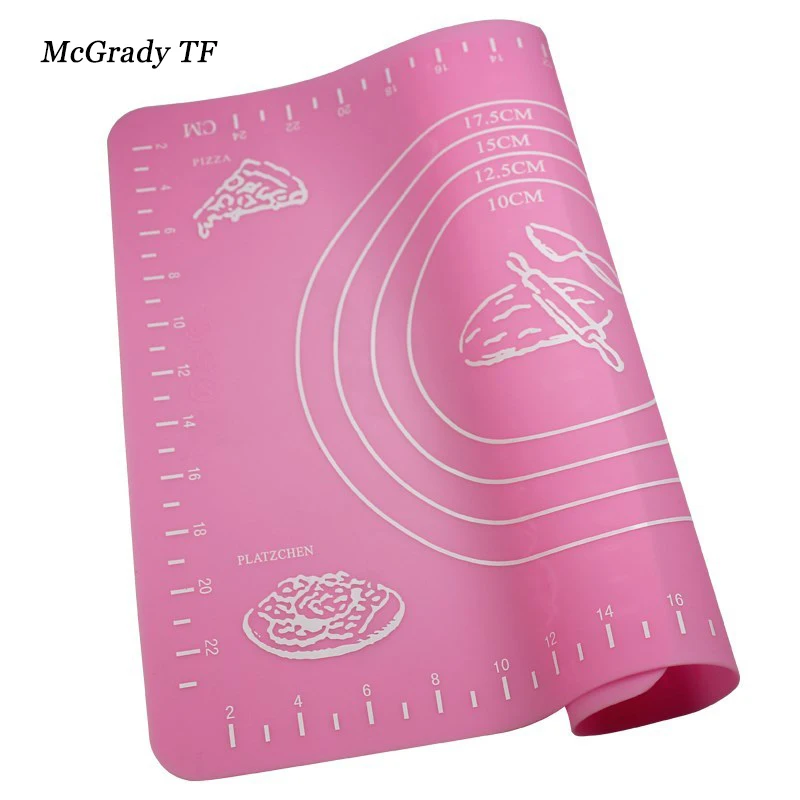 Mac 29x26cm Randomly Silicone Cake Dough Pastry Fondant Rolling Cutting Mat Baking Pad Pastry Boards Cookie Decorating Tools