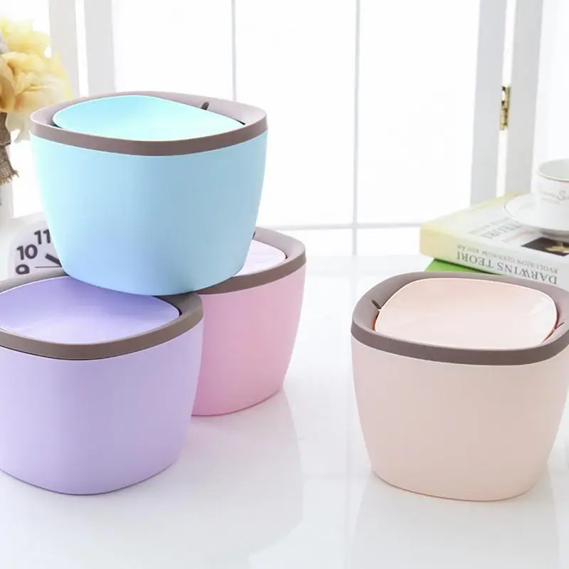 

Detachable Car Garbage Cute Mini Waste Bin Desktop Garbage Basket Home OfficeTable Trash Can Home Storage Box Sundries Organizer