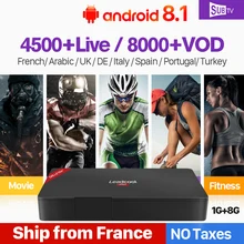 IPTV 4K Full HD French Receiver Box Leadcool Pro Android 8.1 RK3229 WIFI Decoder IPTV Subscription SUBTV Arabic Portugal Italia 