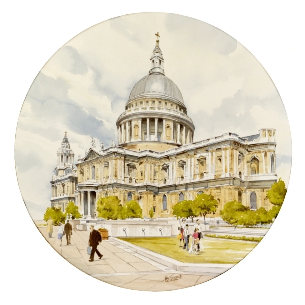 St Paul'S Cathedral - London Poster Print By Malcolm Greensmith <ALIMT >&reg;</ALIMT> Adrian Bradburymary Evans (24 X 24)