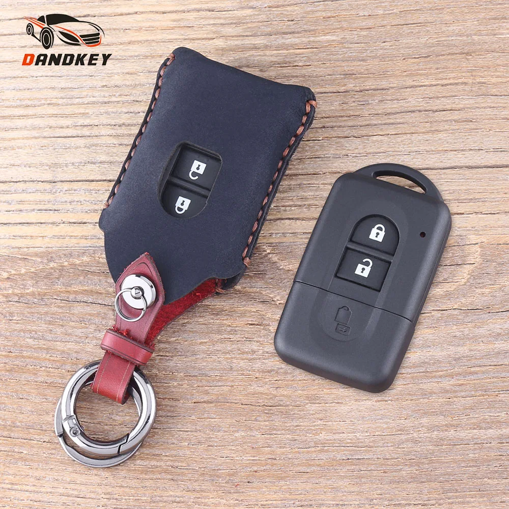 key nissan fob leather xtrail shell keyyou case keychain micra protector buttons genuine qashqai dandkey aliexpress