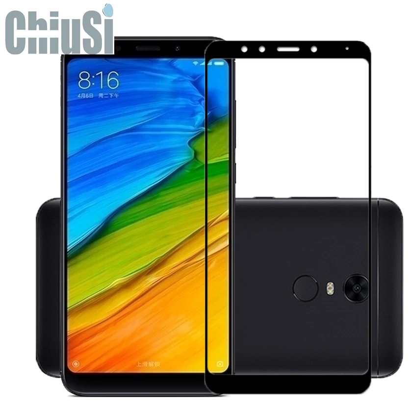 9H полное покрытие Защита экрана для Xiaomi Redmi 5 Plus закаленное стекло Защитная пленка