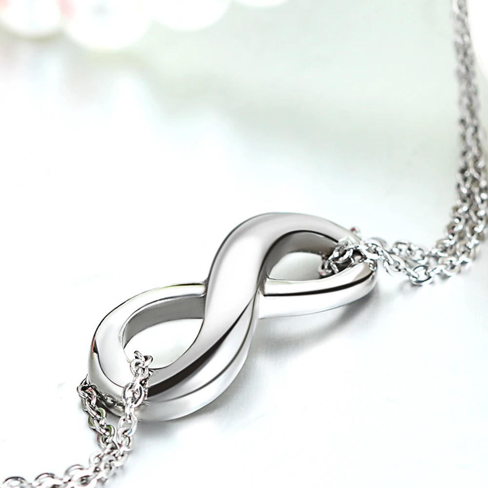 Браслеты шармы BONISKISS 316L для влюбленных пар из нержавеющей стали|infinity bracelet|charm