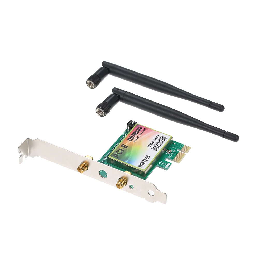 Wi-Fi карты AC 1200 Мбит/с BT4.0 Беспроводной PCIe сетевая карта 5,8 ГГц/2,4 ГГц Dual Band PCI Express сетевой карты