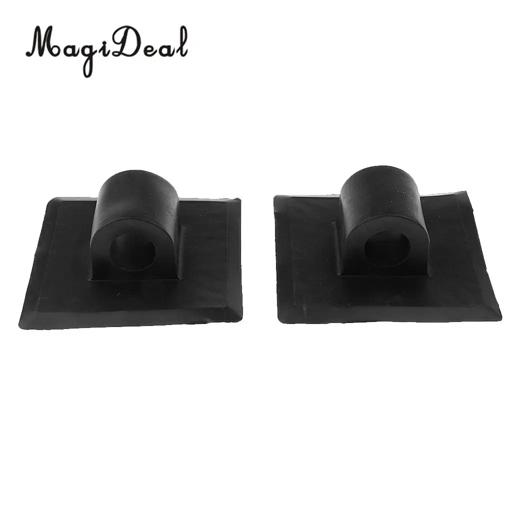 MagiDeal 2 Pieces Kayak Fishing Boat Engine Motor Mount Stand Holder Bracket Black/White