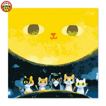 Картина по номерам художественная краска по номерам декоративная роспись маленькая звезда Звездная абстракция мультфильм детство ты и я простой