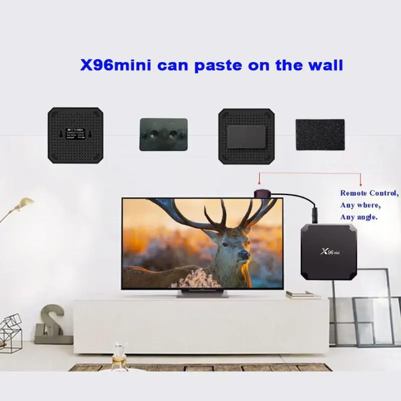 X96 мини Smart tv Box Android 7,1 Amlogic S905W четырехъядерный ТВ-бокс 2 Гб ОЗУ 16 Гб ПЗУ 2.4g WiFi ТВ приставка медиаплеер X96mini