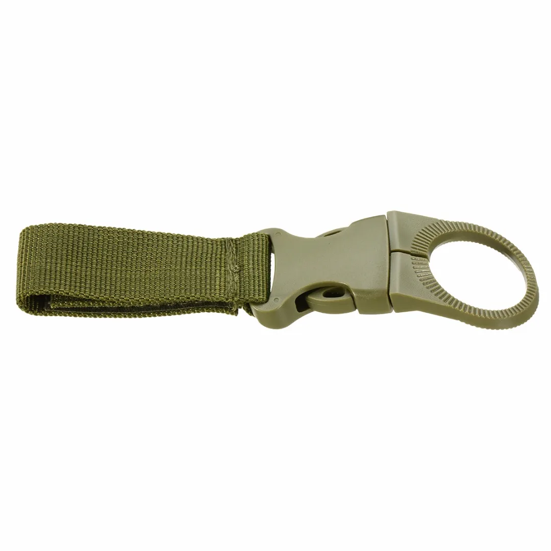 New Outdoor Military Water Bottle Hanging Webbing Buckle Hook Holder Belt Clip For Climb Carabiner Belt Backpack Hanger Camp