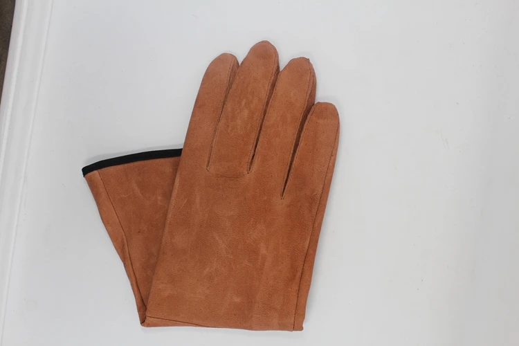 Free shipping hot selling reinforced palm length 40cm genuine leather gloves safety work protect wear resistant insulated gloves Free shipping hot selling reinforced palm length 40cm genuine leather gloves safety work protect wear resistant insulated gloves