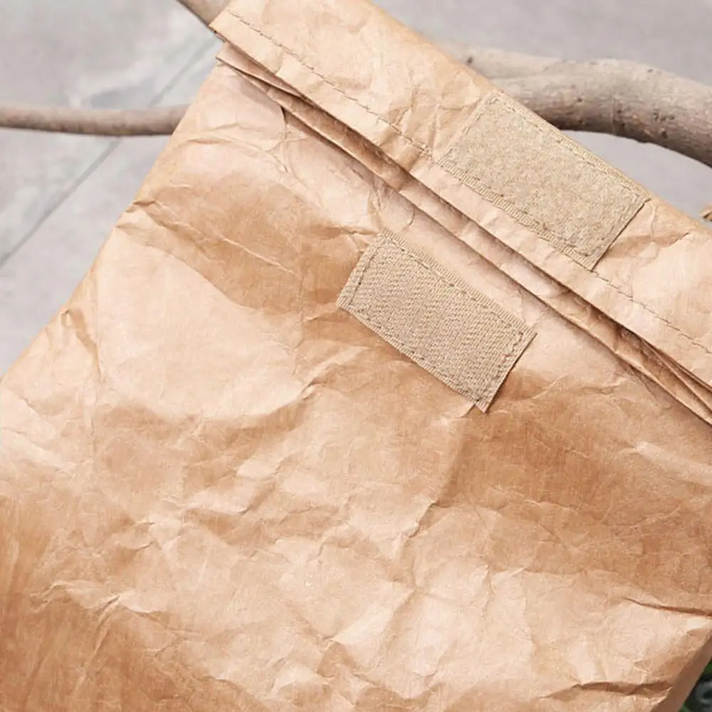6л коричневая бумажная сумка для обеда многоразовый мешок для коробки прочный изолированный термопакет из крафт-бумаги кулер для закусок контейнер для пикника для мужчин 20