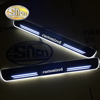 

Customized 4PCS Moving LED Welcome Pedal Car Scuff Plate Pedal Threshold Door Sill Pathway Light For Toyota Corolla 2014 - 2018