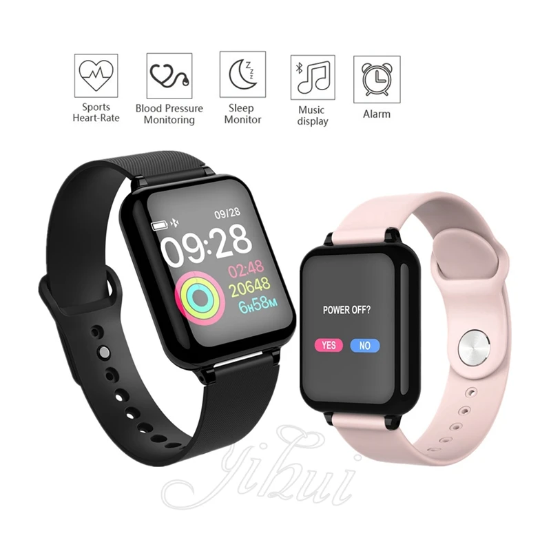 

Men Women smartwatch 1.3 IPS Heart Rate Monitor Blood Pressure for Huawei Samsung xiaomi phone Smart Watch B57 IP67 waterproof
