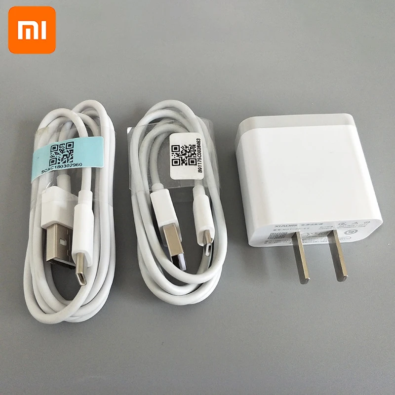 Xiaomi mi QC3.0 быстрое зарядное устройство 12 В/1,5 А адаптер быстрой зарядки mi cro USB TYPE-C кабель для mi 4 s a1 5 5S 6 Max 8 9 redmi 4 Note 4X