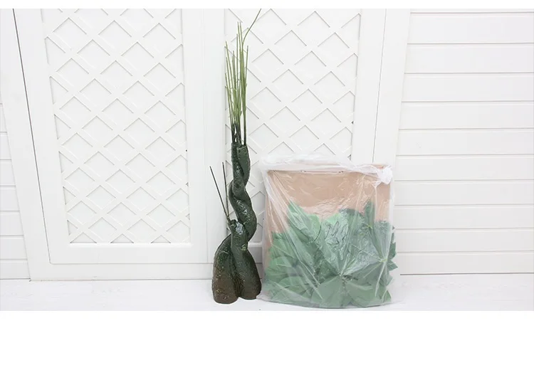 90 см реальные прикосновения пластиковые искусственные растения искусственные деньги дерево тропические поддельные растения для дома и сада декор без горшка