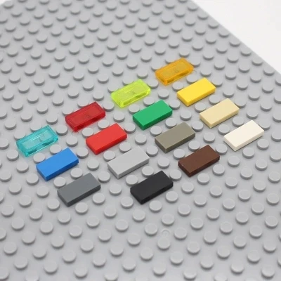 100pcs/lot MOC Bricks Friends Colorful Tiles 1x2 fit with 3069 DIY Educational Building Blocks Action Figure children gifts