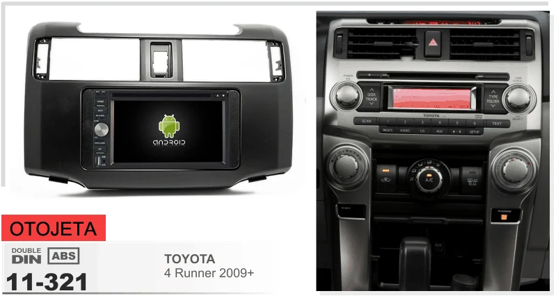 

Frame+android 6.0 car dvd player for toyota 4 runner 2009+ 4runner audio car multimedia stereo radio tape recorder head units