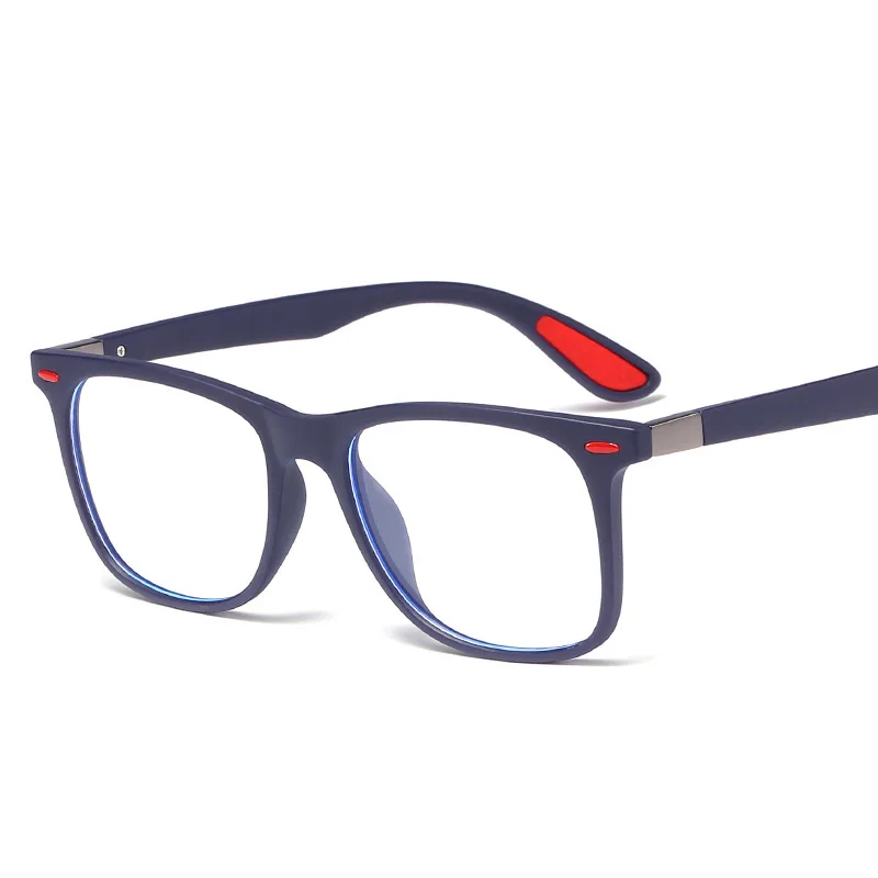 Модный мужской анти-синий светильник, очки, ультра-светильник, очки с заклепками, оправы для очков, прозрачные очки, Гибкая оптическая оправа для очков