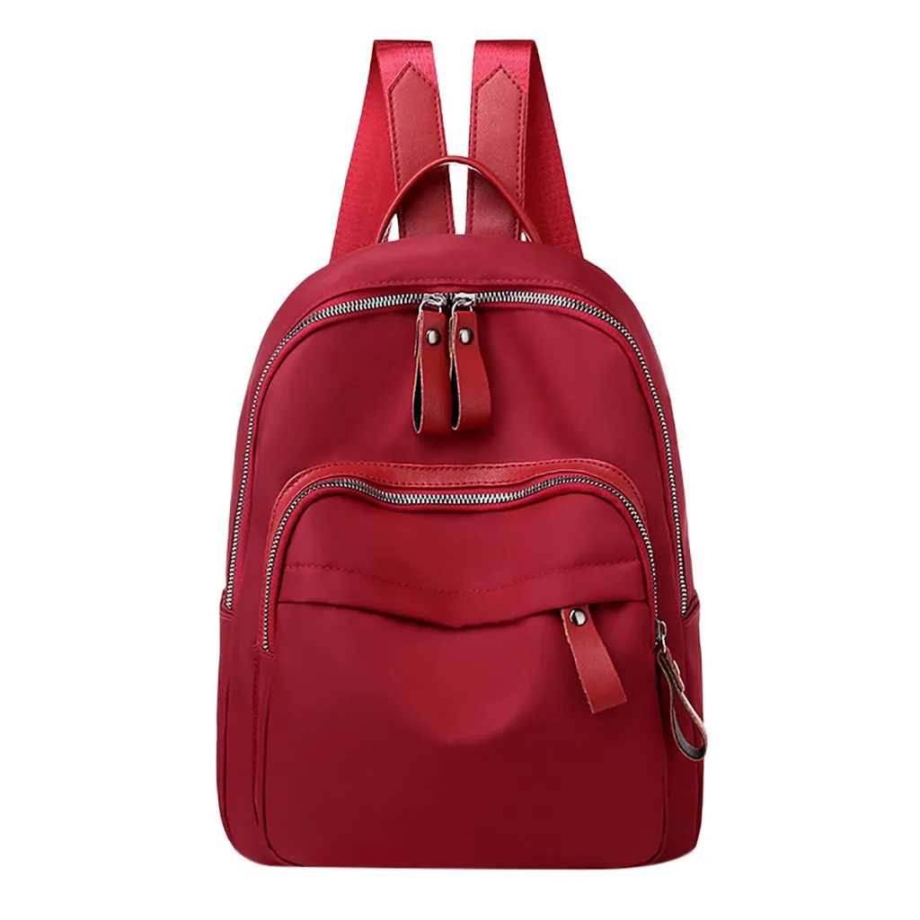 

Aelicy Large Capacity Oxford Backpack Women's Solid Interior Slot Pocket Shoulder Bag Girls Student School Backpack Rugzak