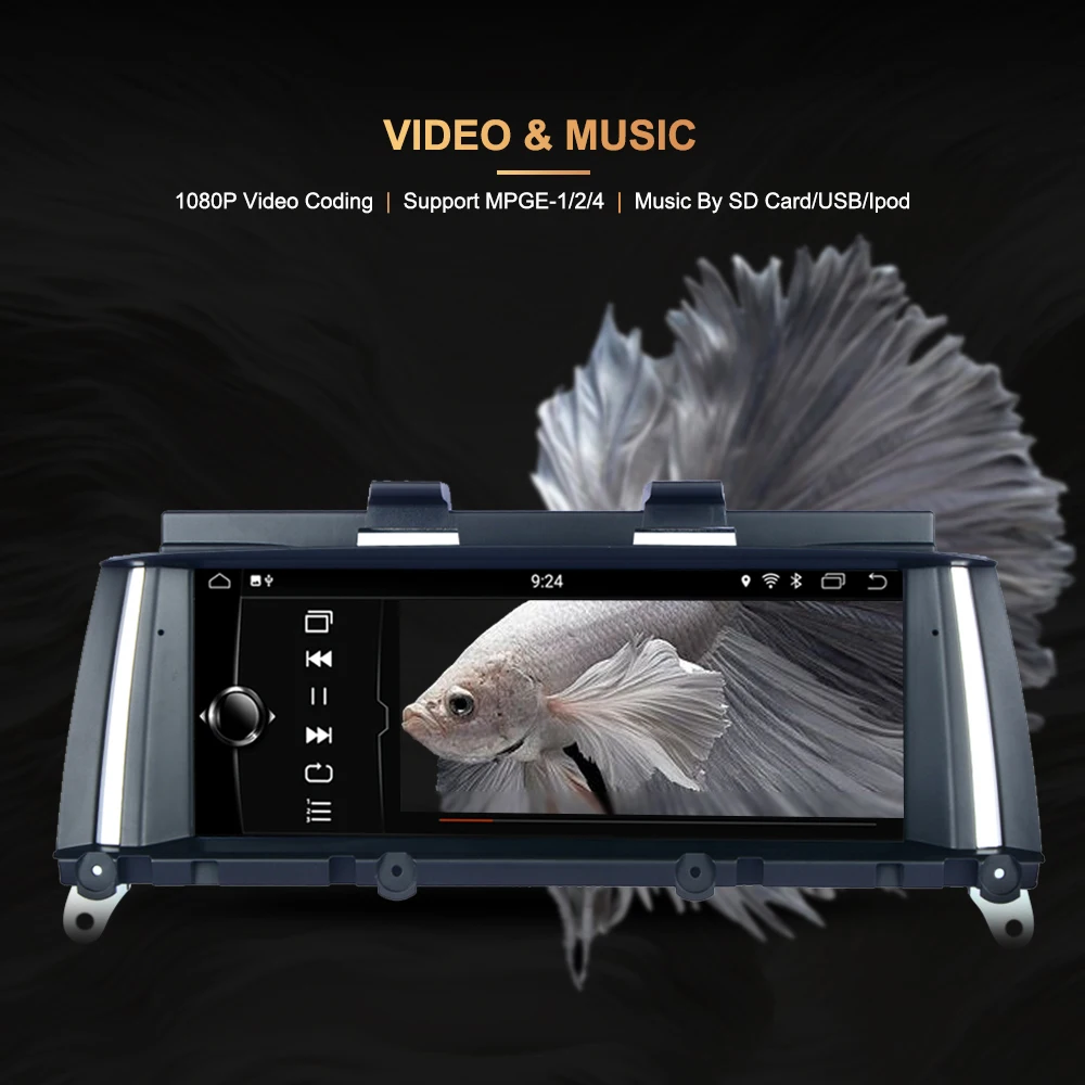 Антибликовый экран 4+ 64G android 9,0 8 core Автомобильный мультимедийный автомобильный dvd плеер Авто Аудио для BMW X3/X4/F25/F26 2010-2012 CIC радио gps