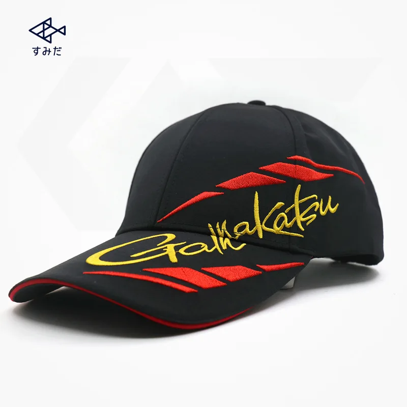 

Gamakatsu New Outdoor Sport Adjustable Fishing Sunshade Sport Baseball Fishermen Hat Cap Black Special Bucket Hat With Letter