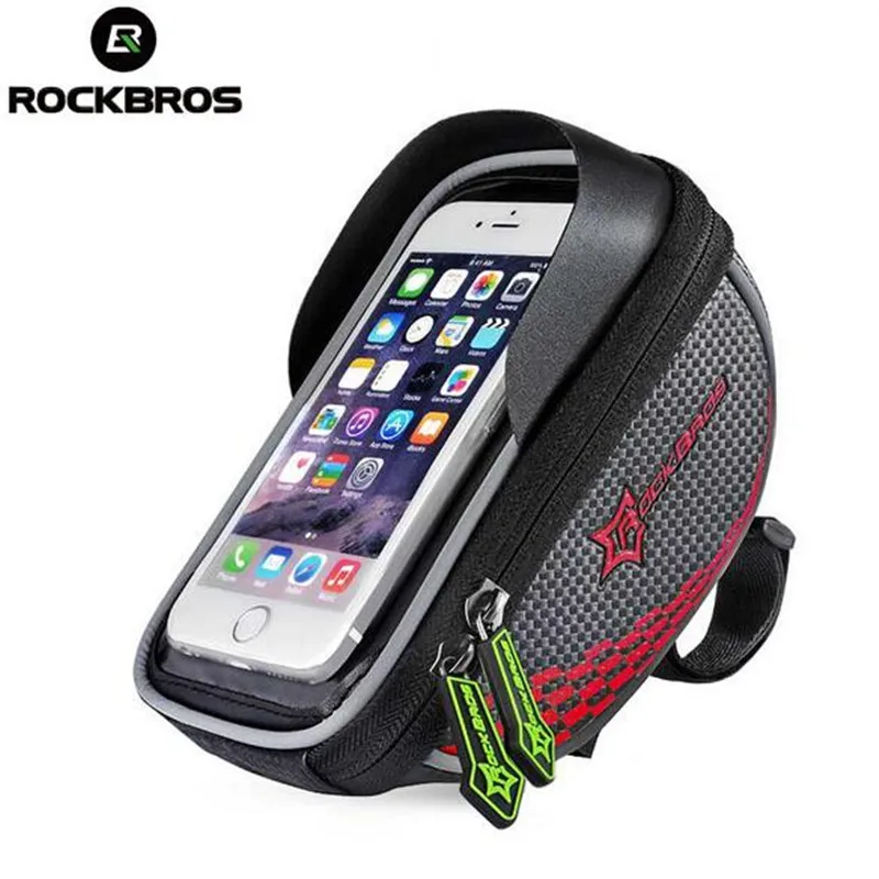ROCKBROS Cycling Bags Rainproof Rinding Bicycle Bike Handlebar Phone