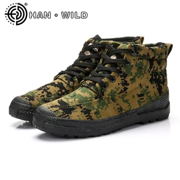 

All Season Army Boots For Man Canvas Shoes Men Camouflage Work&Safety Shoes Military Tactical Desert Boots Men Jungle Shoes