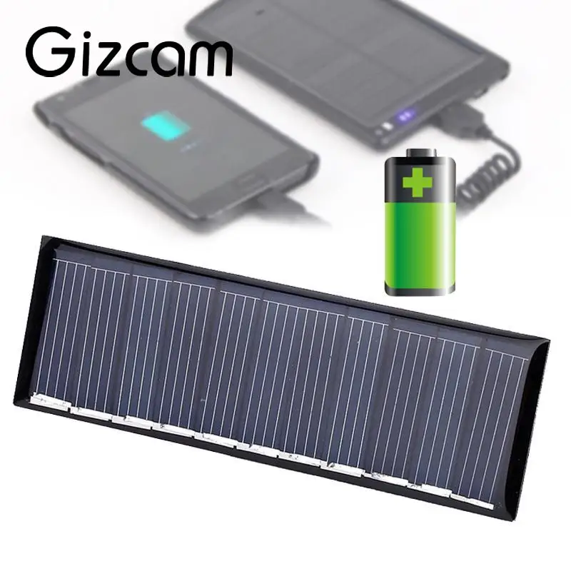 

Gizcam Universal 5.5V 50mA 0.45W Polysilicon Solar Panel Portable DIY Solar Power Cell Charger Module For phone Mp3 Mp4
