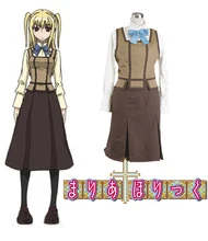 Envío Libre MariaHolic Ryuken Ishima Escuela de Invierno Uniforme de Cosplay del Anime