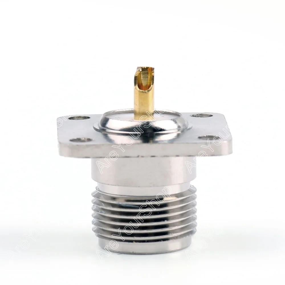 

Areyourshop Sale 1Pc Connector N Female Jack 4-hole 25.4mm Flange Solder Panel Mount Straight High Quality minijack plug