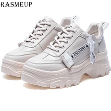 RASMEUP Women’s Chunky Sneakers 2019 Spring Platform Women Sneaker Fashion Street Style Woman Trainers Shoes Ladies Footwear