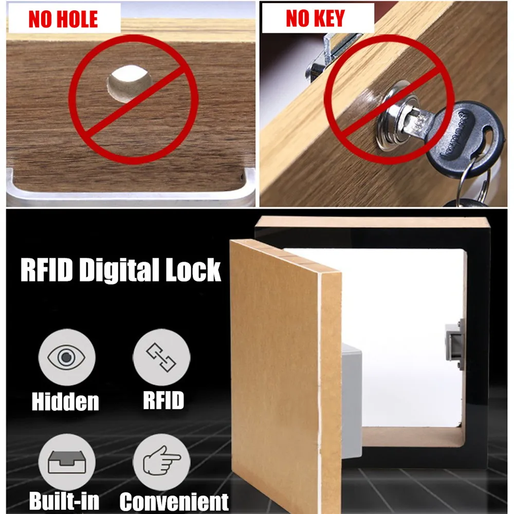 IC Card сенсор цифровой RFID ящик карты замок DIY Электронный невидимый скрытый шкаф