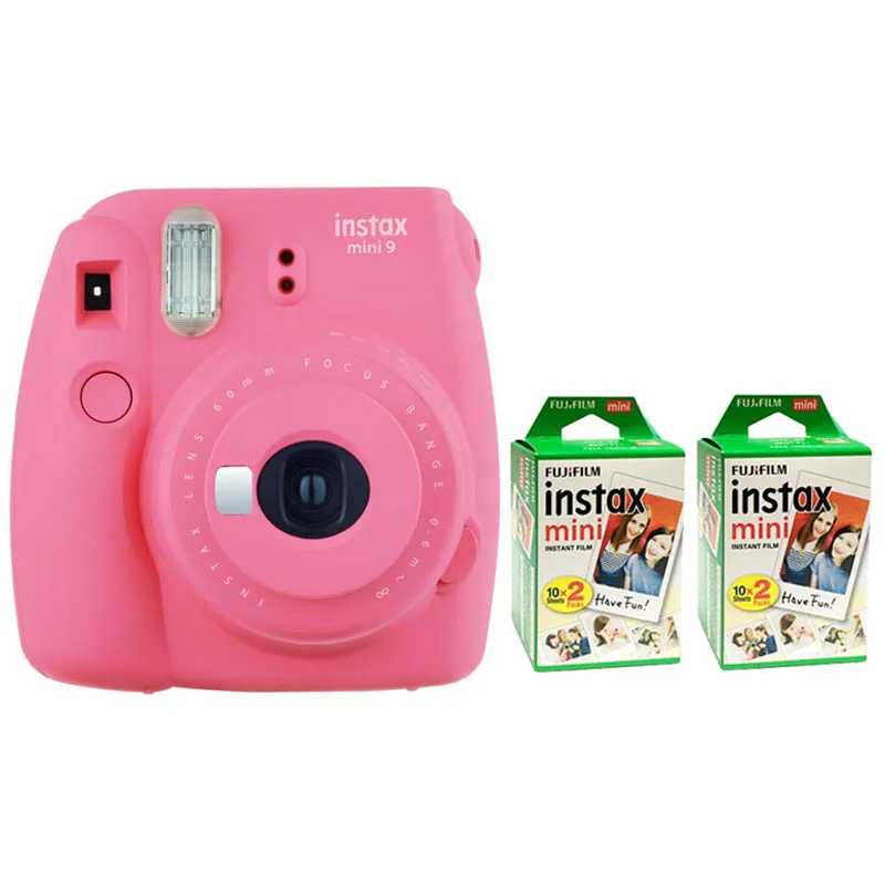 Fujifilm Instax Mini 9 Instant Printing Digital Camera With 40 Sheets Twin Pack Fuji Film Photo Paper for Mini 8 7s 25 50s 90