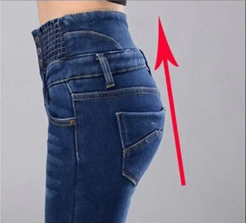 Джинсы новые модные джинсы осень зима Высокая талия MS плюс размер брюки тонкие модные длинные узкие брюки обтягивающие эластичные облегающие джинсы