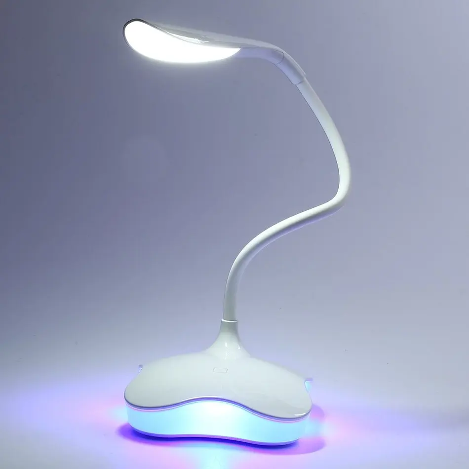 Mini 14 led ampoules lampe de table usb 3 niveau dimmable led lampe de bureau de