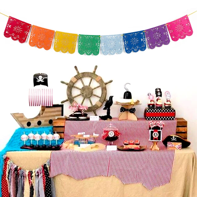Cevent 1set Mexican Banner For Wedding Party Decoration Garland Flag Banner Party Decoration Paper Banner Party Supplies