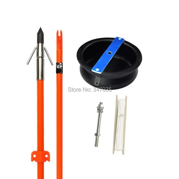 

3Pcs Bow Fishing Arrows with 1Pc Bowfishing Screw on Drum Reel for Fish Hunting Archery Bow Free Shipping