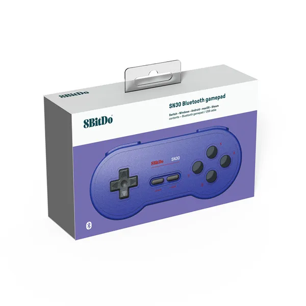 1 8Bitdo SN30 Bluetooth геймпад Ретро игровой контроллер Lexible джойстики четыре плеча Кнопка турбо функция для nintendo Switch - Цвет: 1
