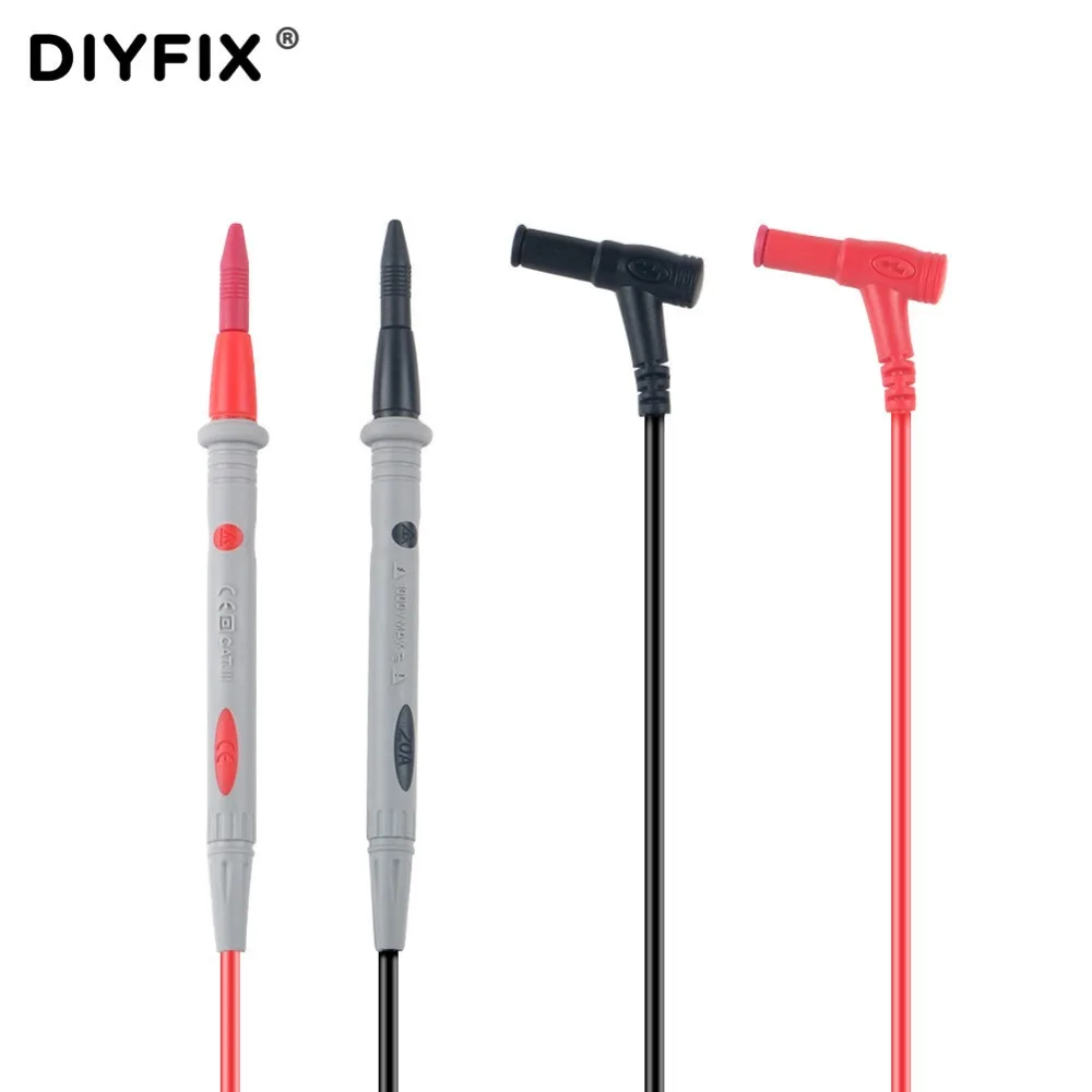Силиконовый щуп DIYFIX 1 пара CAT III 1000 В 20 А тестер проводов щупы контакты для