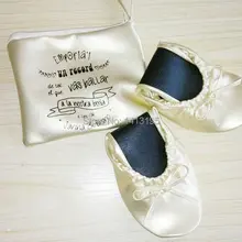 Модный дизайн; ; складные туфли; складные балетные туфли для свадебного подарка