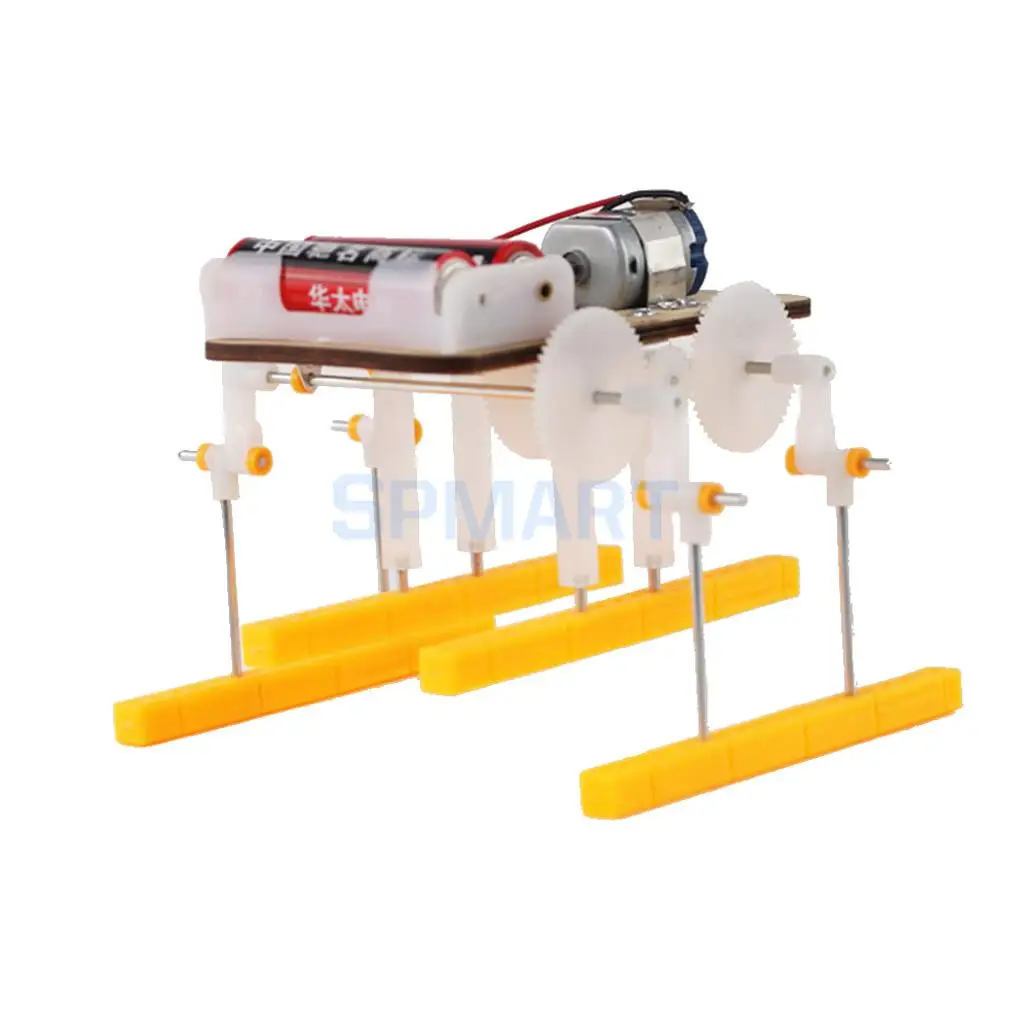 DIY Assembled Electrical Walking Robot Science Model Educational Toys