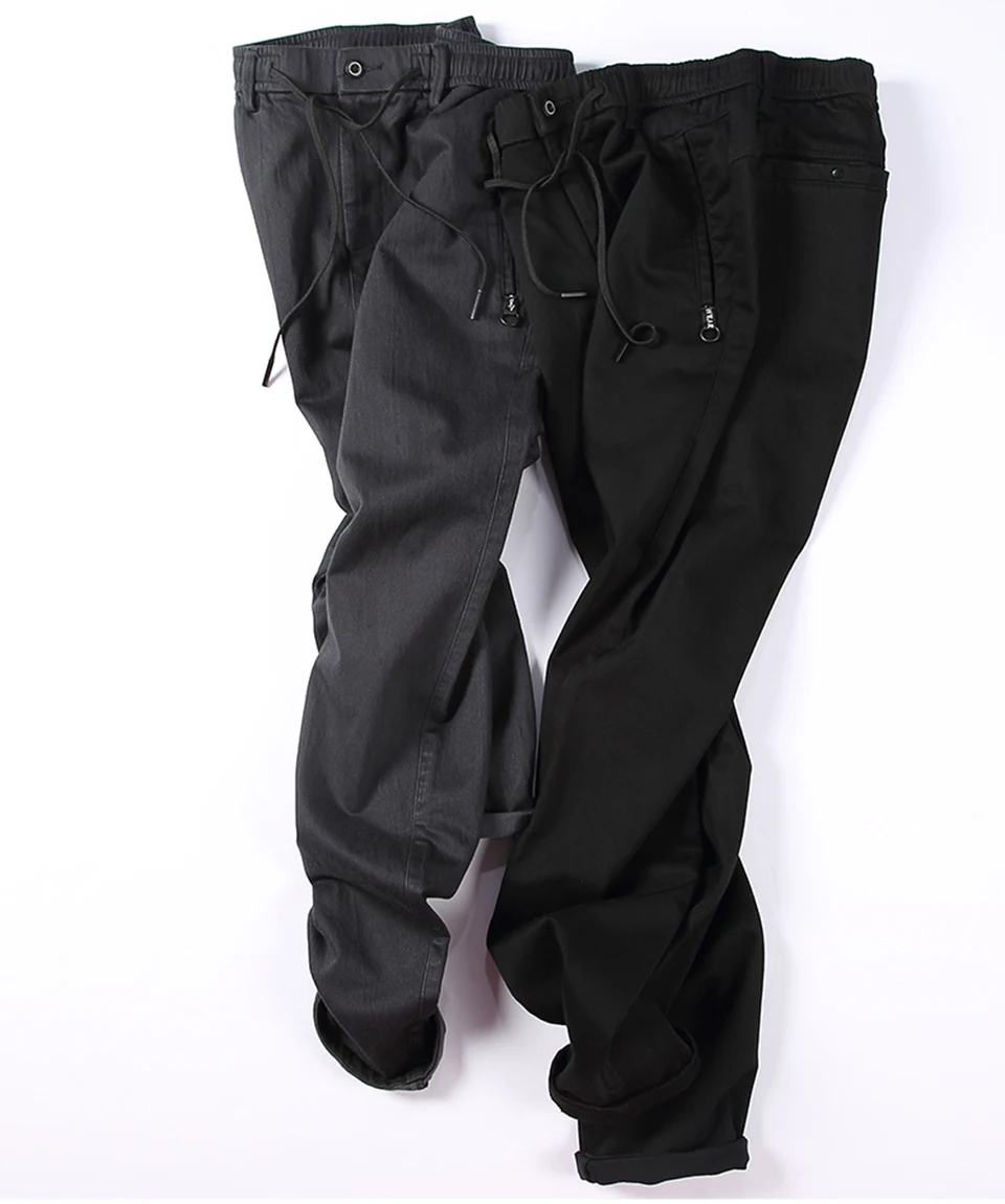 Enjeolon, брендовые Длинные прямые брюки, мужские повседневные брюки, мужские длинные брюки, мужские черные однотонные повседневные брюки, мужские KZ6146