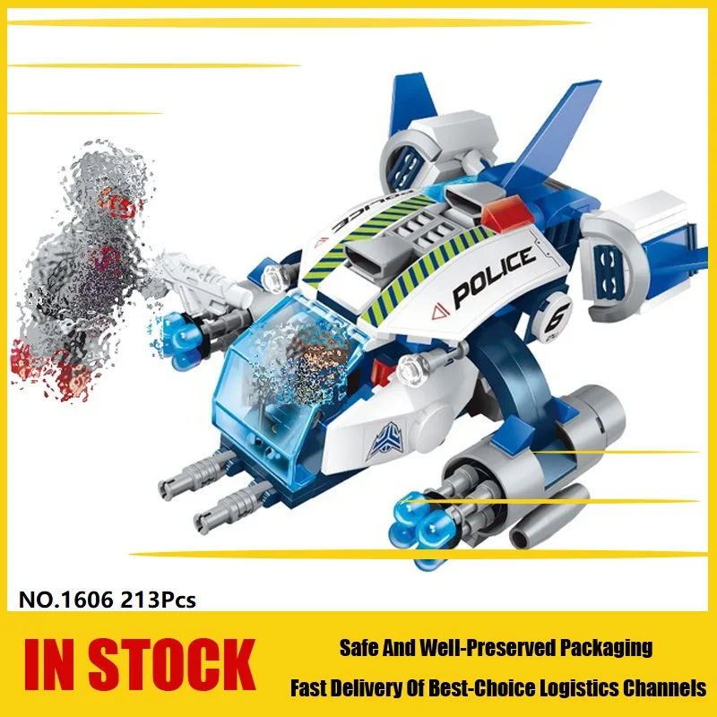 1606 213Pcs Enlighten Space Adventure Robocop's Renegade Mech Building Blocks Educational Toys For Children Compatible Toysing | Игрушки