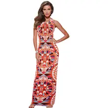 Women Summer Maxi Dress Bodycon Party Dresses Plus Size Printed Vestidos Sexy Sundress Sleeveless Dashiki Boho Long Dress New